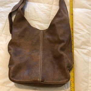 Roots tribe leather bag